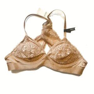 NWT Aerie Real Power Lace Wireless Racerback Padded Balconette Bra Size 36D